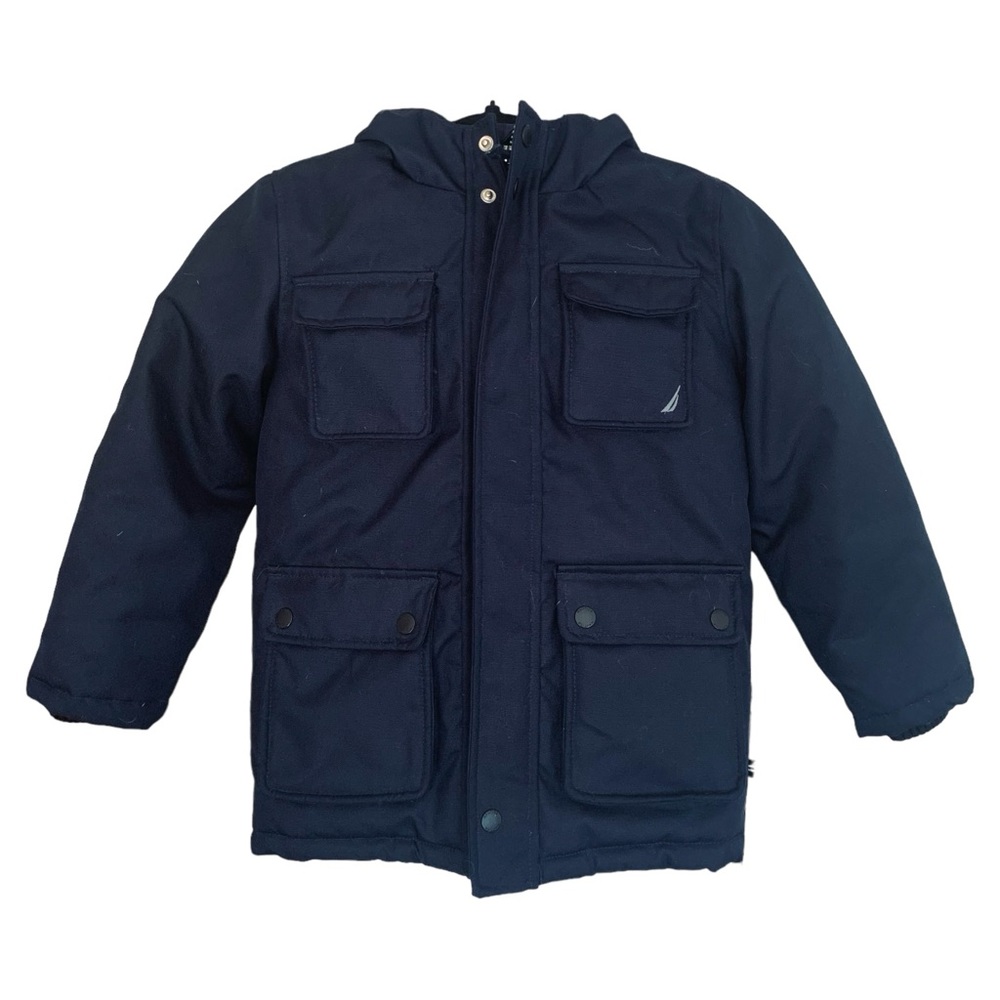 NAUTICA Boys Heavyweight Water Resistant Hooded Snorkel Jacket Youth S (4)